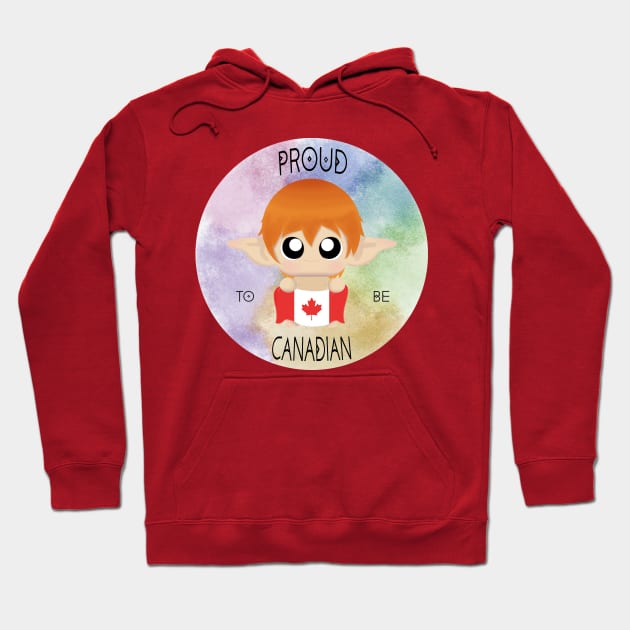 Proud to be Canadian (Sleepy Forest Creatures) Hoodie by Irô Studio